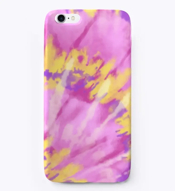 Tie Dye Pink and Yellow